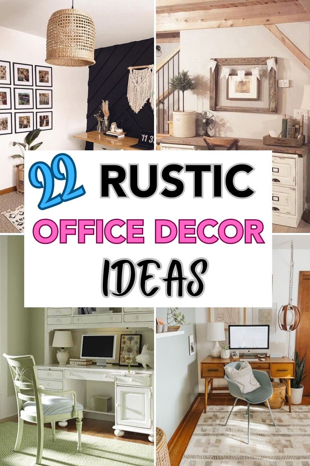 22 Rustic Office Decor Ideas 1