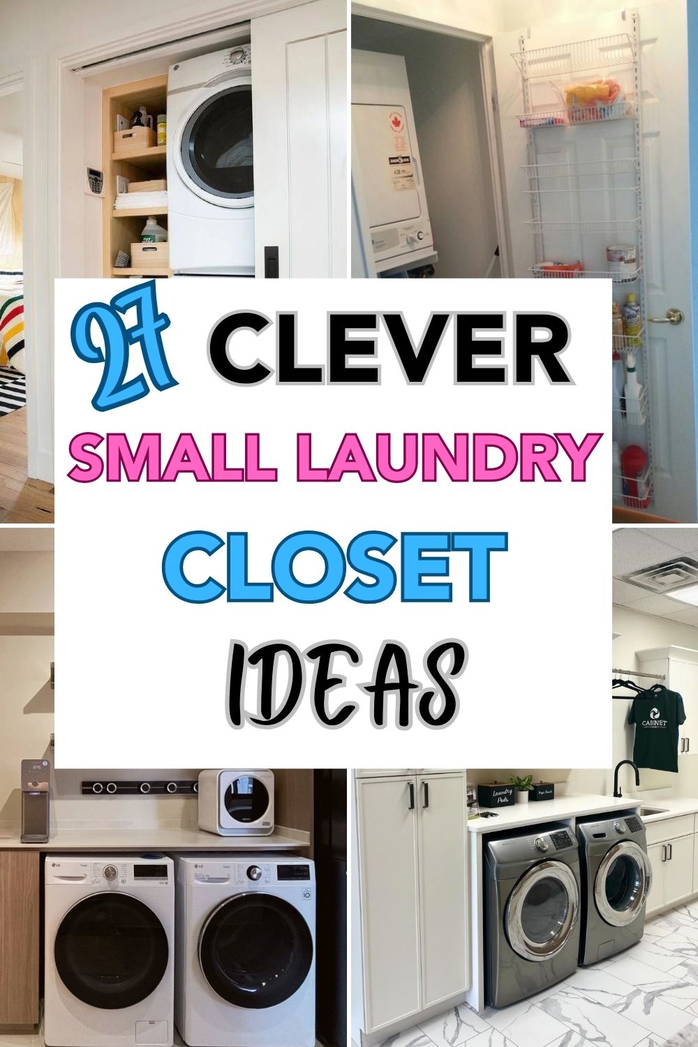 27 Clever Small Laundry Closet Ideas