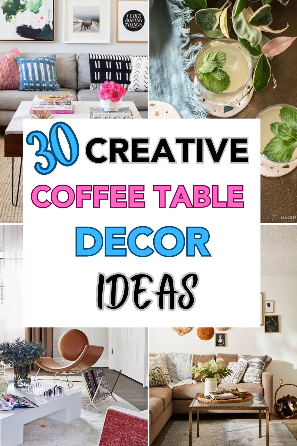 30 Creative Coffee Table Decor Ideas