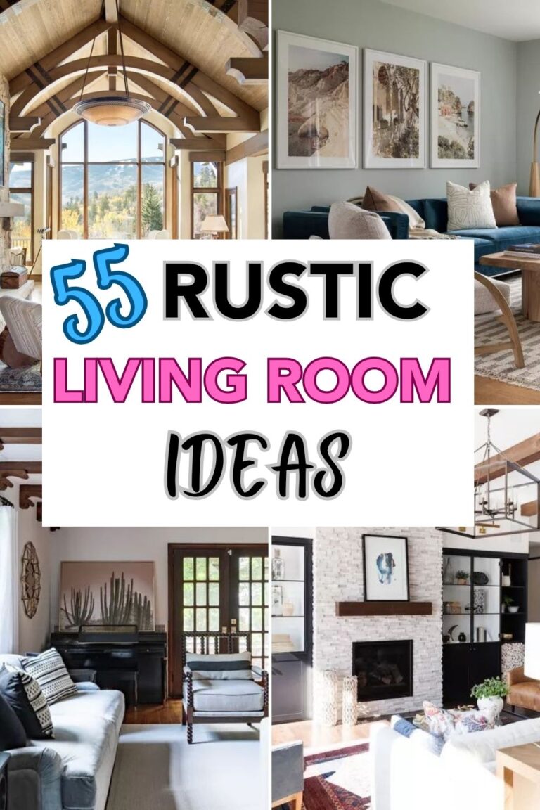 55 Rustic Living Room Ideas