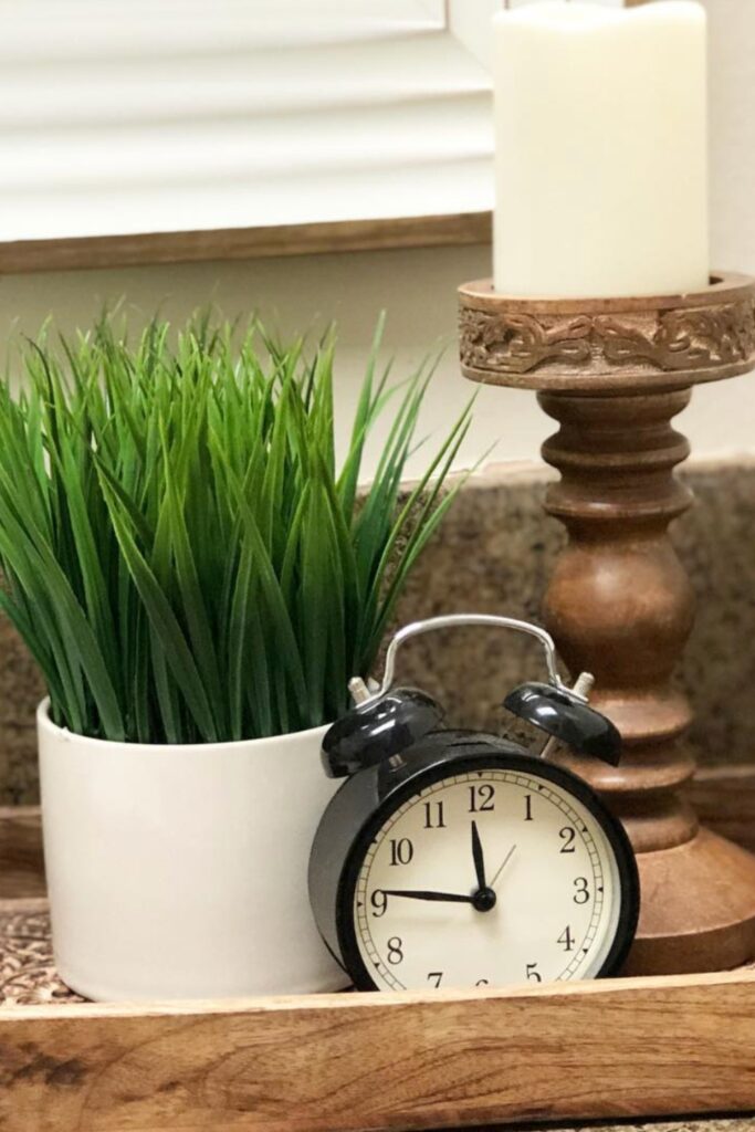 Add a Small Clock for a Practical Touch