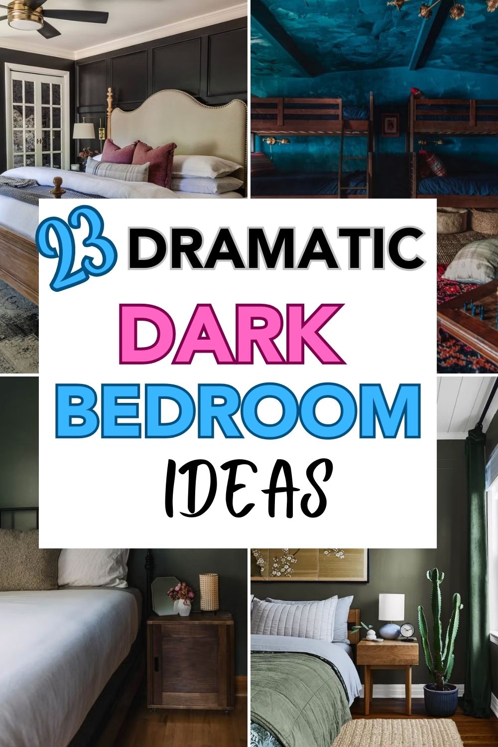 36 Dramatic Dark Bedroom Ideas