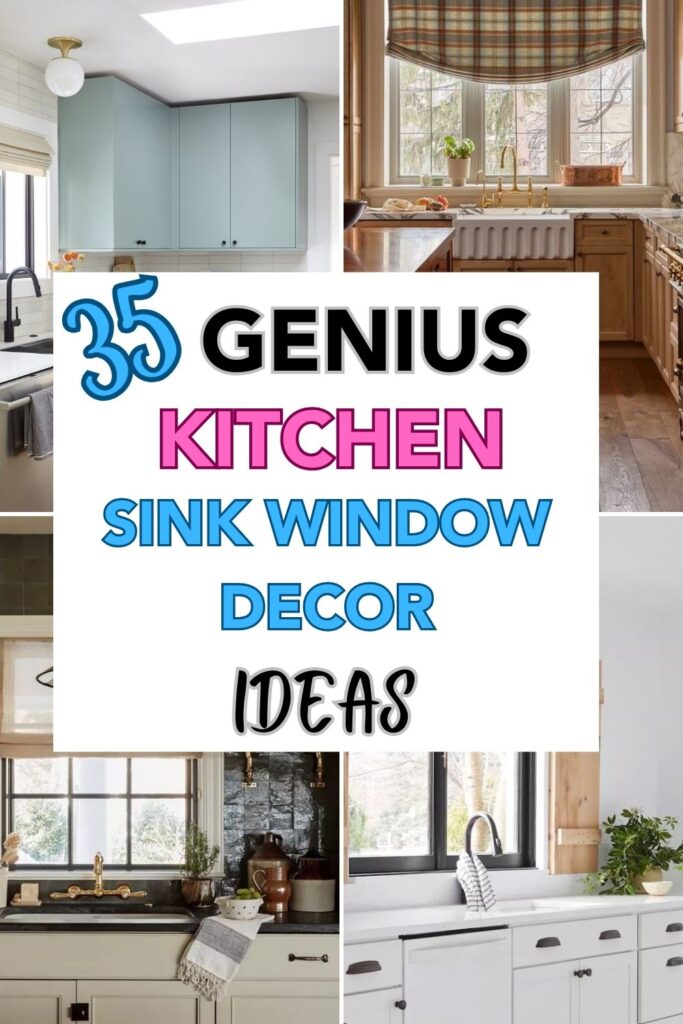 35 Ways to Decorate the Window Over Your Kitchen Sink - chic dwell